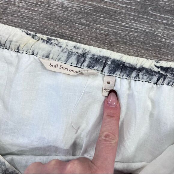 Soft surroundings embroidered midi skirt art to wear lagenlook artsy - Picture 6 of 9